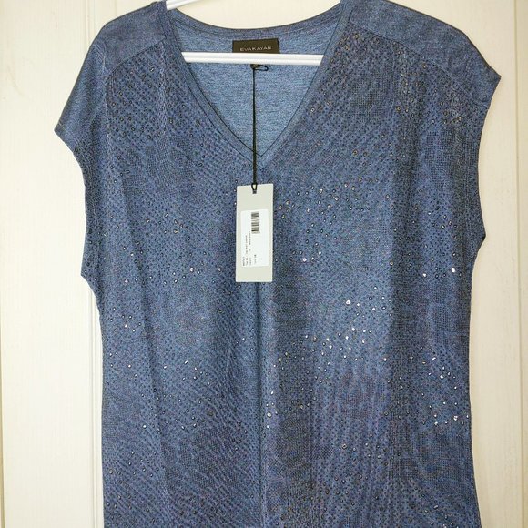 Studded top EVA KAYAN HOT63 Blue Jeans (EU-36,US-26, Xs) - Picture 5 of 5